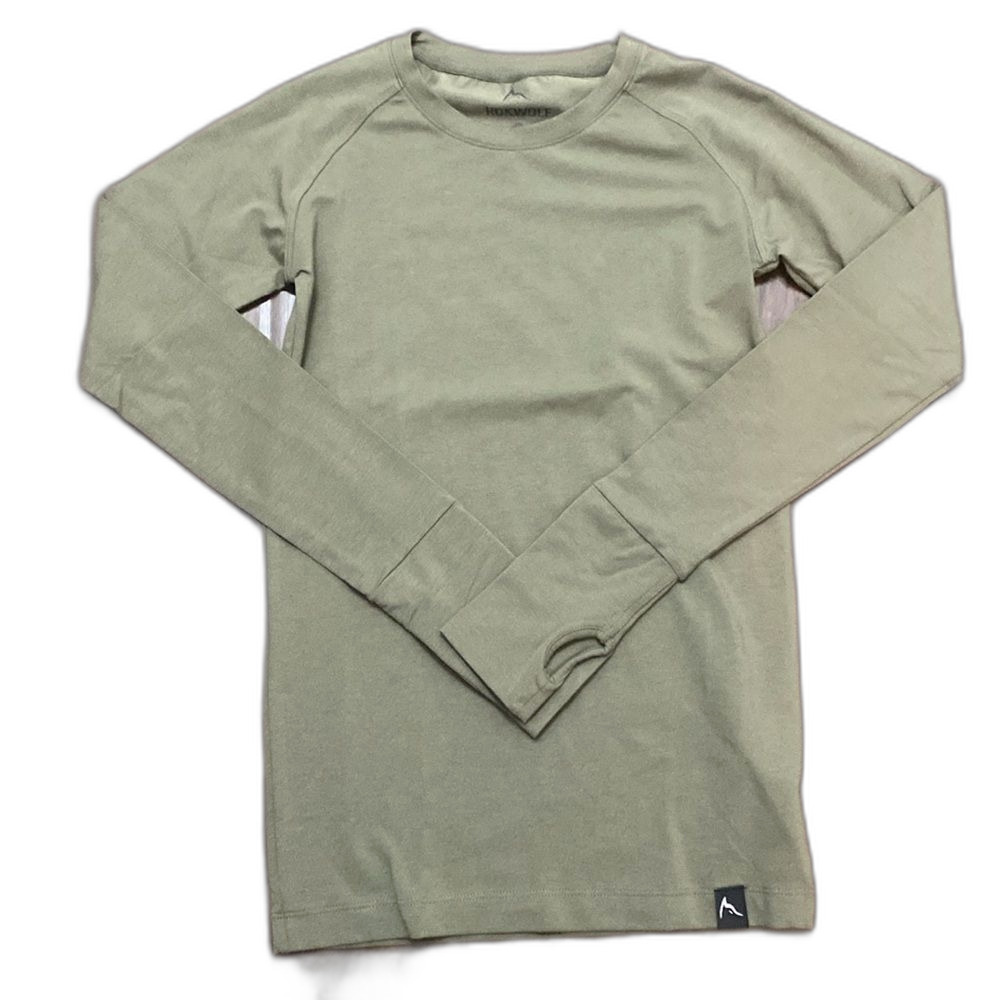 Rokwolf Olive Green Long Sleeve Athletic Shirt